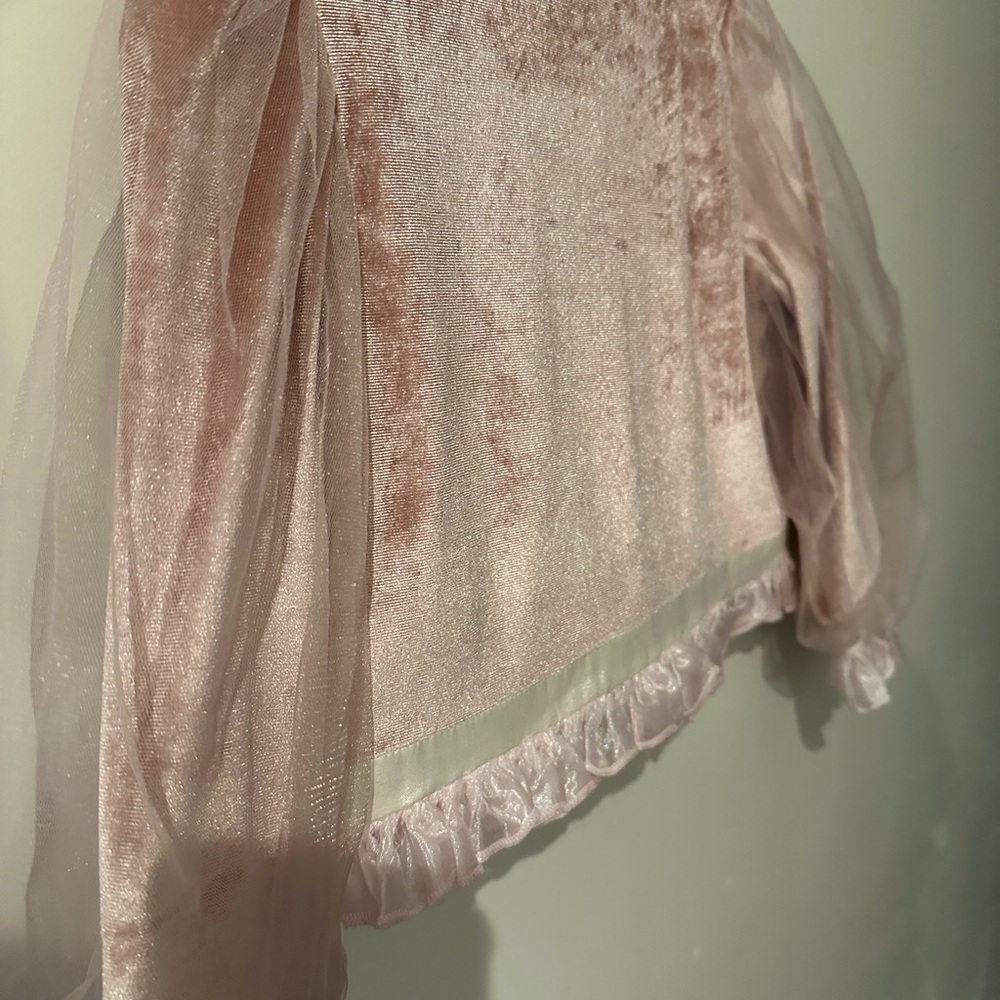 Pink Ruffled Kids Matching Set - Picture 3 of 7